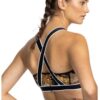Mons Royale Stella X-Back Womens Bra - Logo Black - L