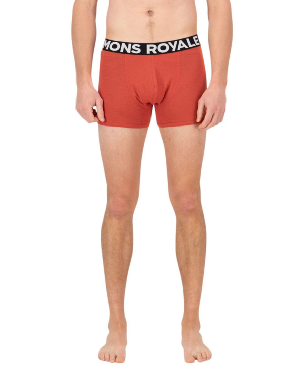 Mons Royale Hold 'em Shorty Mens Boxers - Grey Heather - L