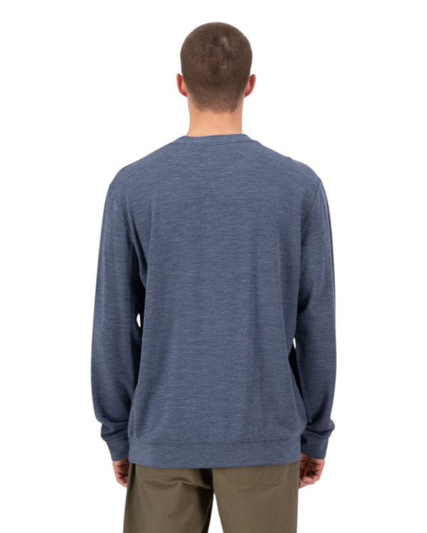 100818-1171-414-L (2) Mons Royale Horizon Mens Merino Long Sleeve Crew T-Shirt - Navy - L