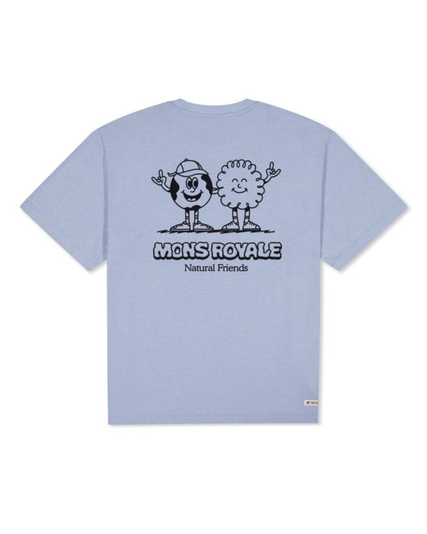 100862-1282-928-L (1) Mons Royale Yonder Mens Merino Organic Cotton T-Shirt - Frost - L