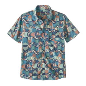 52691-SLGS-L Patagonia Go To Mens Everyday Shirt - Swallowtail Geo: Still Blue - L