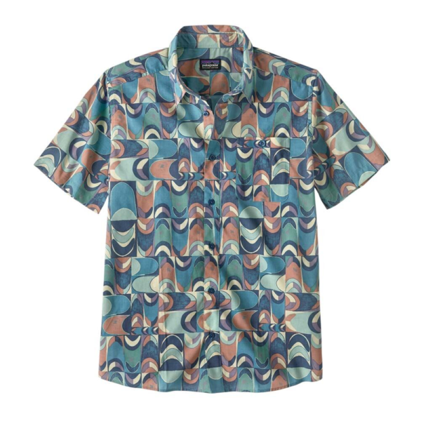 Patagonia Go To Mens Everyday Shirt - Swallowtail Geo: Still Blue - L