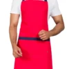6800901432afc900e22ffc32_lg Red/Navy Kitchen Bib Apron With Pocket
