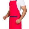 6800901432afc900e22ffd62_lg Red/Navy Kitchen Bib Apron With Pocket