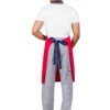 6800901432afc900e22ffd6f_lg Red/Navy Kitchen Bib Apron With Pocket