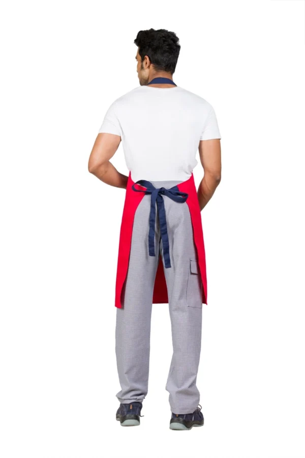 6800901432afc900e22ffd6f_lg Red/Navy Kitchen Bib Apron With Pocket