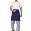 Navy Waist Apron With Pocket
