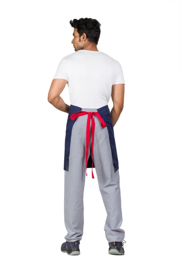 Navy Waist Apron With Pocket