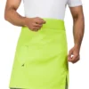 Neon Green Waist Apron With Pocket