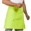 Neon Green Waist Apron With Pocket