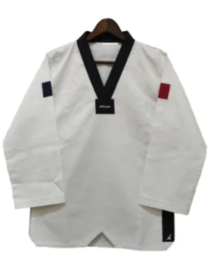 Taekwondo Uniform Dress With White Belt Martial Art Uniform