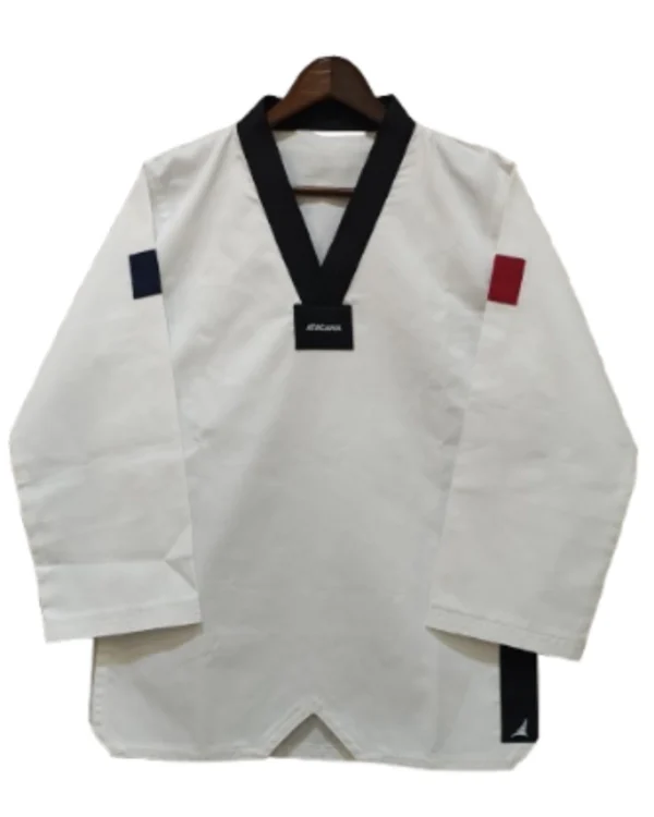 Taekwondo Uniform Dress With White Belt Martial Art Uniform