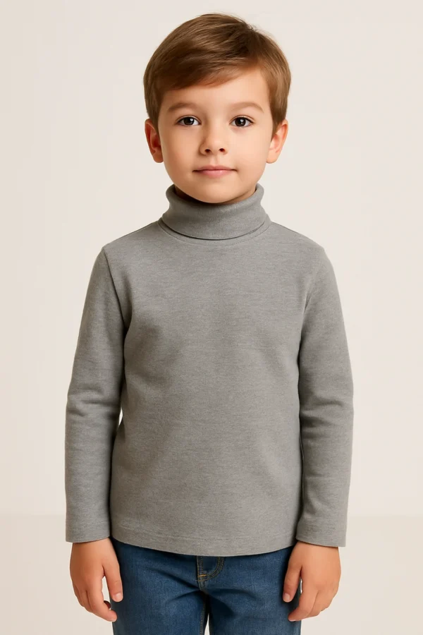 Kids Classic Cotton Turtleneck