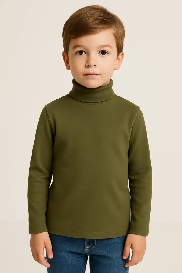 Kids Classic Cotton Turtleneck