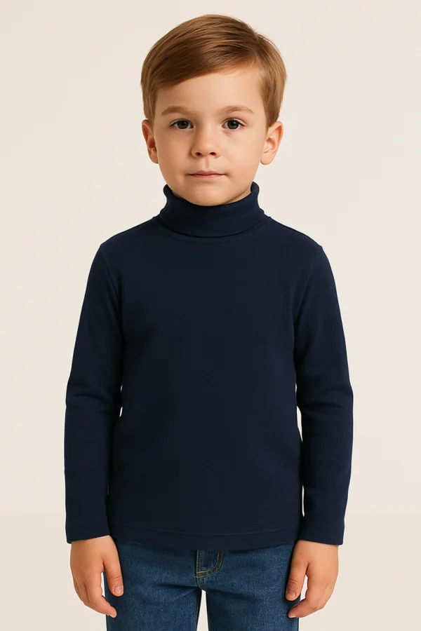 Kids Classic Cotton Turtleneck