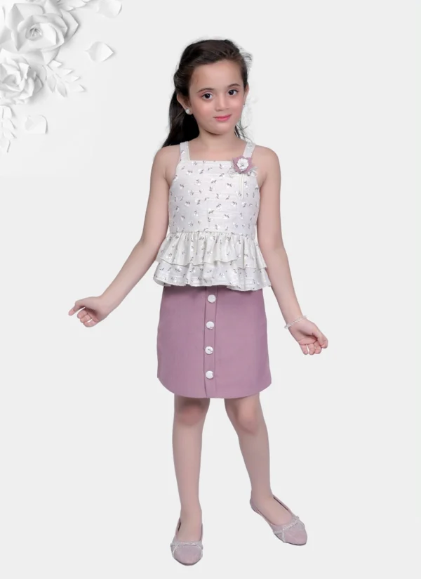 Trendy Comfortable Girls Two Piece Set