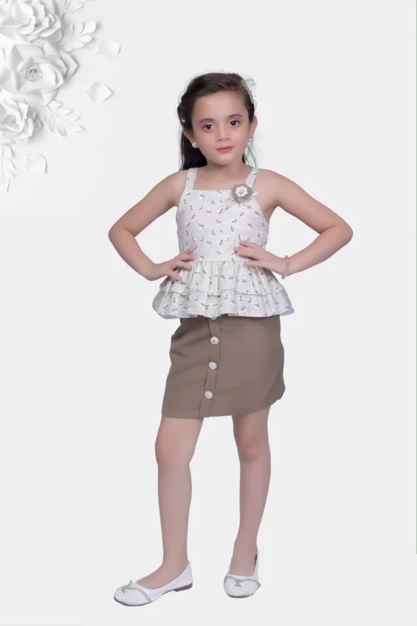 Trendy Comfortable Girls Two Piece Set