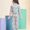 Stylish Multicolour Girls Cotton Casual Set