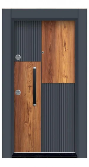 Steel Security Door Weather Resistant Modern Design