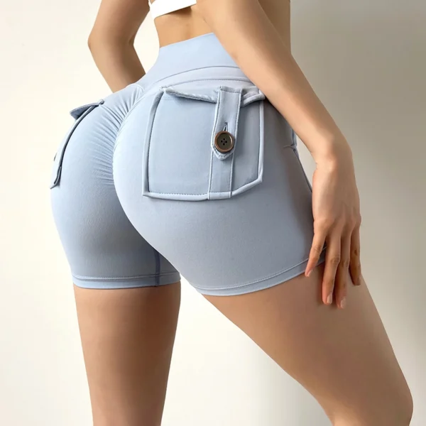 High Waisted Butt Lifting Yoga Shorts