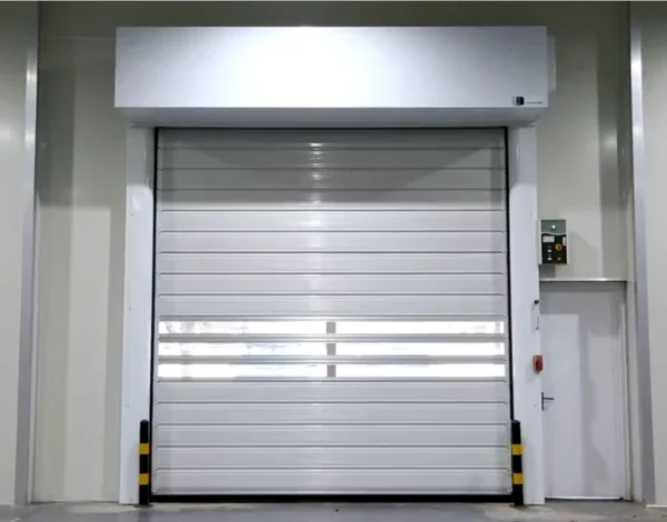 Aluminum Alloy Panel Wind Resistance Foam Core High Speed Spiral Door Warehouse