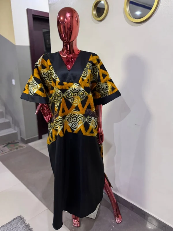 Adire Aso-oke Dress