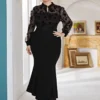 Muslim Dress European And American Large-size Dress Women