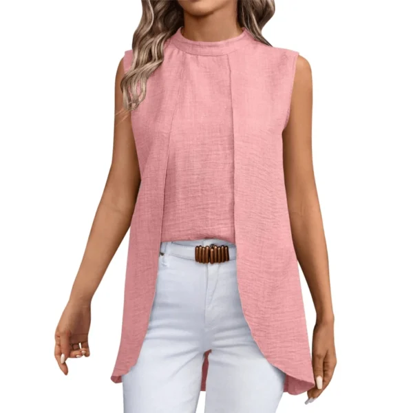 68a8674e83a30414f66776b7_lg 2024 New Sleeveless Shirt For Women Vintage Fashion Casual Loose Irregular Hem Tops Personality Shirts Ropa De Mujer Ofertas