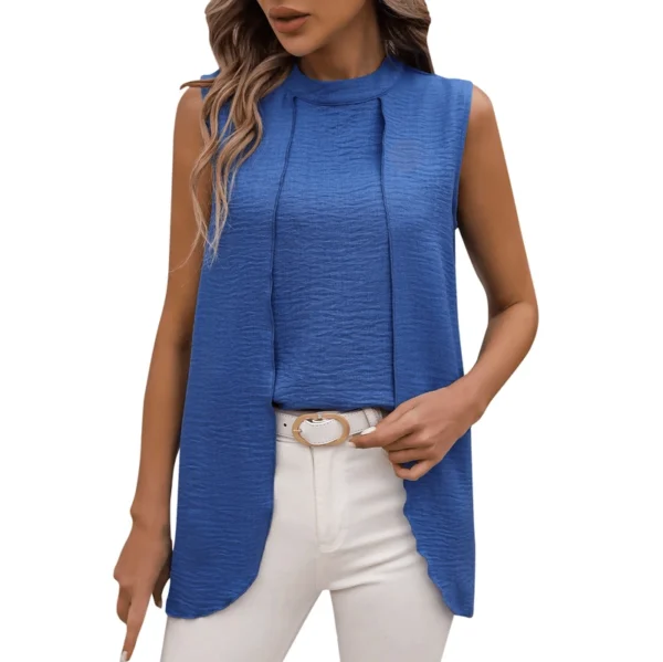 68a8674f83a30414f66776ce_lg 2024 New Sleeveless Shirt For Women Vintage Fashion Casual Loose Irregular Hem Tops Personality Shirts Ropa De Mujer Ofertas