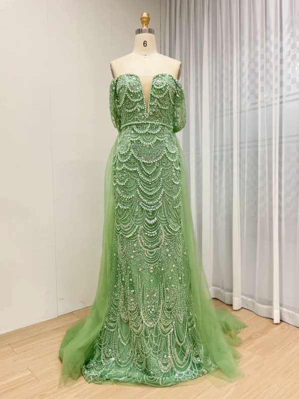68b6da80dc0a94056d341203_lg Beaded Mermaid Gown With Off-the-Shoulder Detail And Detachable Train MY30068-2