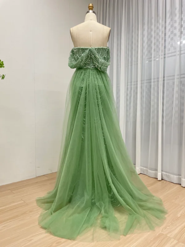 68b6da80dc0a94056d341233_lg Beaded Mermaid Gown With Off-the-Shoulder Detail And Detachable Train MY30068-2