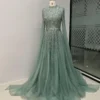 MB40029 Elegant A-Line Evening Dress High Neck Muslim Dubai Arabic Mother Of The Bride Dress For Wedding Party Prom Dresses