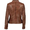 Women's Elba Waxed-Brown Leather Jacket