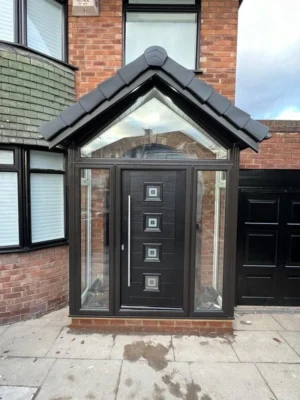 Composite Exterior Doors Strong Durable Thermally Efficient Multi Point Lock Security Low Maintenance Wide Range Of Colors Finishes And Glazing Options For Front And Back Entrances