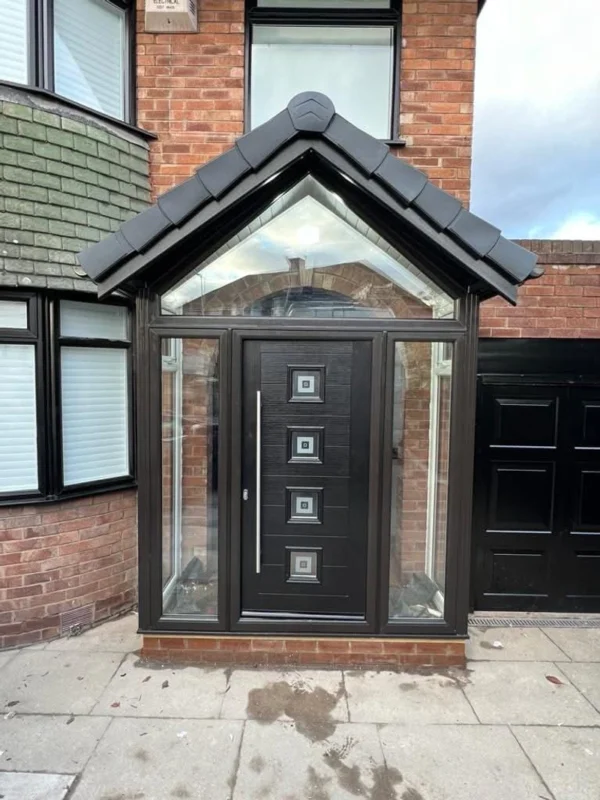 Composite Exterior Doors Strong Durable Thermally Efficient Multi Point Lock Security Low Maintenance Wide Range Of Colors Finishes And Glazing Options For Front And Back Entrances