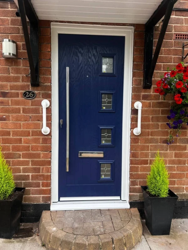 Composite Exterior Doors Strong Durable Thermally Efficient Multi Point Lock Security Low Maintenance Wide Range Of Colors Finishes And Glazing Options For Front And Back Entrances