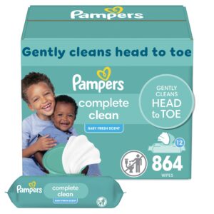 Pampers, Complete Clean Baby Wipes, Baby Fresh Scent, 15 pk., 1200 Wipes