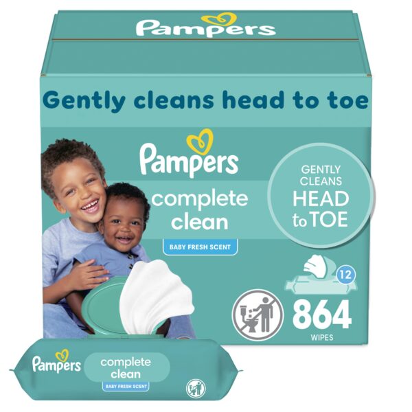 Pampers, Complete Clean Baby Wipes, Baby Fresh Scent, 15 pk., 1200 Wipes