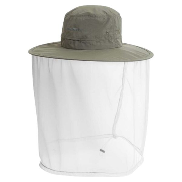CUC401-J77-M-L Craghoppers NosiLife Ultimate II Unisex Insect Protection Wide Brim Hat - Woodland Green - M/L