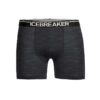 IB103029011100L (3) Icebreaker Anatomica Mens Merino Boxer Underwear - Jet Heather - L