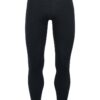 Icebreaker Merino 200 Oasis Mens Merino Thermal Leggings - Black - L