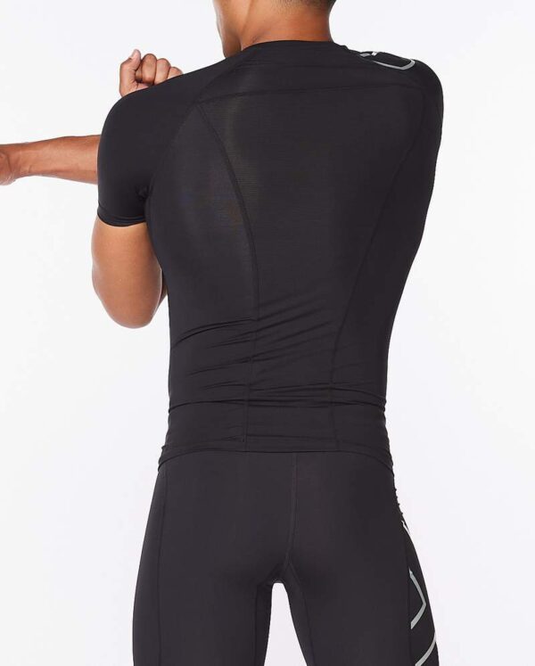2XU Core Compression S/S - Black/Silver - L