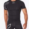 2XU Core Compression S/S - Black/Silver - L