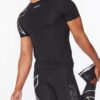 2XU Core Compression S/S - Black/Silver - L
