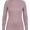 ML001-FOG-16 XTM Merino Womens Crew Neck Base Thermal Top - Black - 8