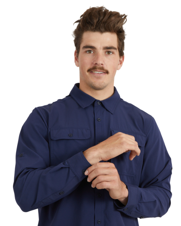 XTM Dunkeld Mens Long Sleeve Hiking Shirt - Sand - L