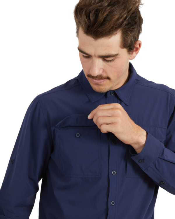 XTM Dunkeld Mens Long Sleeve Hiking Shirt - Sand - L