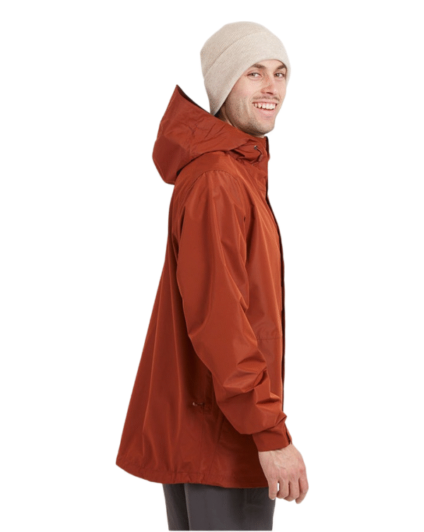 RM004-BRK-L (1) XTM Takayna Mens Premium Waterproof Rain Jacket - Granite - L