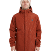 RM004-BRK-L XTM Takayna Mens Premium Waterproof Rain Jacket - Granite - L