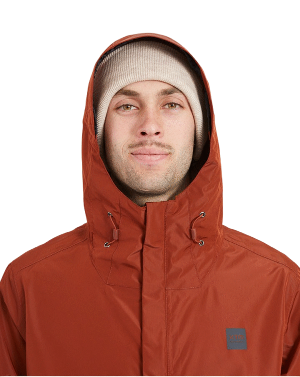 RM004-BRK-L (3) XTM Takayna Mens Premium Waterproof Rain Jacket - Granite - L